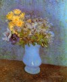 Vase avec des marguerites Lilas et des anémones Vincent van Gogh